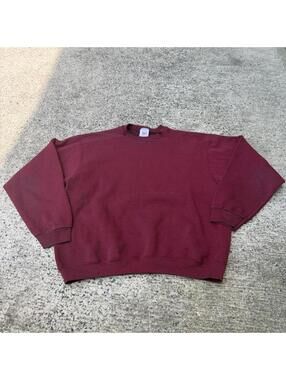 Vintage Wilson Crewneck Heather Burgundy XL Pullover Sweatshirt
